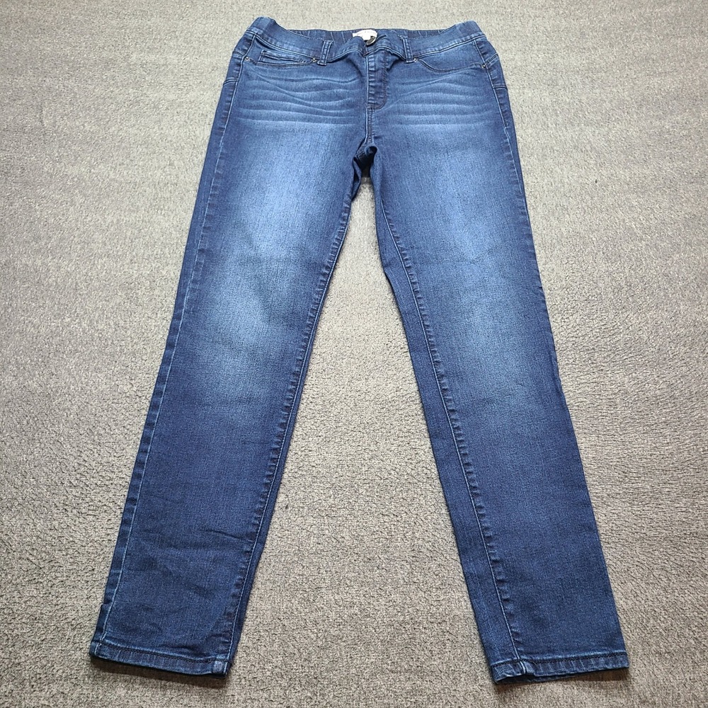 Juicy Couture Skinny Jeans Womens 10 Blue Excellent Pull On Stretch Dark Wash